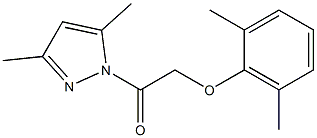 2-(2,6-dimethylphenoxy)-1-(3,5-dimethyl-1H-pyrazol-1-yl)-1-ethanone Structure