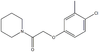2-(4-chloro-3-methylphenoxy)-1-(1-piperidinyl)-1-ethanone 구조식 이미지