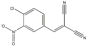 2-(4-chloro-3-nitrobenzylidene)malononitrile 구조식 이미지
