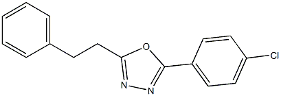 2-(4-chlorophenyl)-5-phenethyl-1,3,4-oxadiazole 구조식 이미지