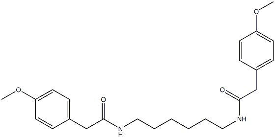 2-(4-methoxyphenyl)-N-(6-{[2-(4-methoxyphenyl)acetyl]amino}hexyl)acetamide Structure