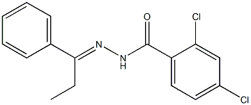 2,4-dichloro-N'-[(E)-1-phenylpropylidene]benzohydrazide 구조식 이미지