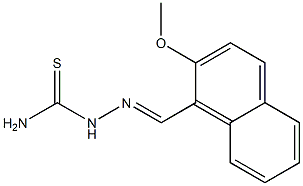 2-[(E)-(2-methoxy-1-naphthyl)methylidene]-1-hydrazinecarbothioamide 구조식 이미지