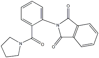 2-[2-(1-pyrrolidinylcarbonyl)phenyl]-1H-isoindole-1,3(2H)-dione Structure