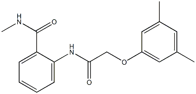 2-{[2-(3,5-dimethylphenoxy)acetyl]amino}-N-methylbenzamide Structure