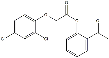 2-acetylphenyl 2-(2,4-dichlorophenoxy)acetate Structure