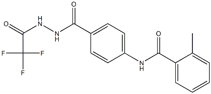 2-methyl-N-(4-{[2-(2,2,2-trifluoroacetyl)hydrazino]carbonyl}phenyl)benzamide 구조식 이미지
