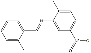 N-(2-methyl-5-nitrophenyl)-N-[(E)-(2-methylphenyl)methylidene]amine 구조식 이미지