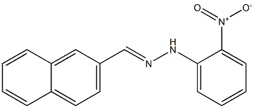 2-naphthaldehyde N-(2-nitrophenyl)hydrazone Structure
