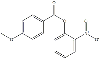 2-nitrophenyl 4-methoxybenzoate 구조식 이미지