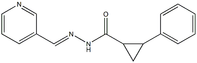 2-phenyl-N'-[(E)-3-pyridinylmethylidene]cyclopropanecarbohydrazide 구조식 이미지