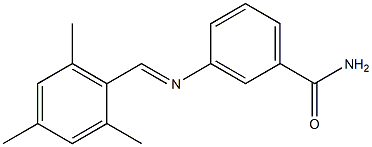 3-{[(E)-mesitylmethylidene]amino}benzamide Structure