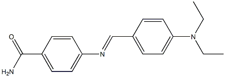 4-({(E)-[4-(diethylamino)phenyl]methylidene}amino)benzamide Structure