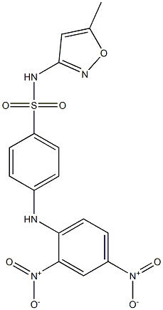 4-(2,4-dinitroanilino)-N-(5-methyl-3-isoxazolyl)benzenesulfonamide 구조식 이미지