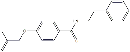 4-[(2-methyl-2-propenyl)oxy]-N-phenethylbenzamide Structure