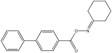 N-[([1,1'-biphenyl]-4-ylcarbonyl)oxy]-N-cyclohexylideneamine 구조식 이미지