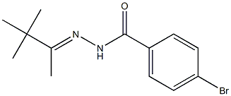 4-bromo-N'-[(E)-1,2,2-trimethylpropylidene]benzohydrazide 구조식 이미지