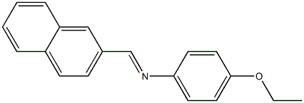 N-(4-ethoxyphenyl)-N-[(E)-2-naphthylmethylidene]amine 구조식 이미지