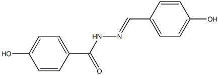 4-hydroxy-N'-[(E)-(4-hydroxyphenyl)methylidene]benzohydrazide 구조식 이미지