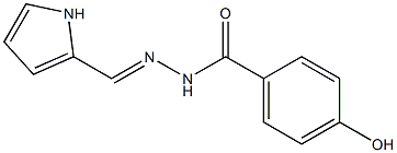 4-hydroxy-N'-[(E)-1H-pyrrol-2-ylmethylidene]benzohydrazide 구조식 이미지