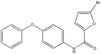 5-bromo-N-(4-phenoxyphenyl)-2-furamide Structure