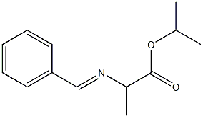 isopropyl 2-{[(E)-phenylmethylidene]amino}propanoate 구조식 이미지