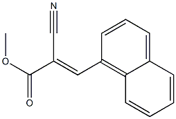 methyl (E)-2-cyano-3-(1-naphthyl)-2-propenoate 구조식 이미지