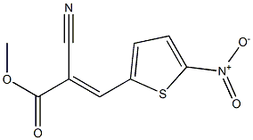 methyl (E)-2-cyano-3-(5-nitro-2-thienyl)-2-propenoate Structure