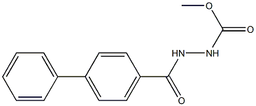 methyl 2-([1,1'-biphenyl]-4-ylcarbonyl)-1-hydrazinecarboxylate Structure