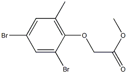 methyl 2-(2,4-dibromo-6-methylphenoxy)acetate Structure