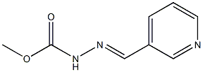methyl 2-[(E)-3-pyridinylmethylidene]-1-hydrazinecarboxylate 구조식 이미지