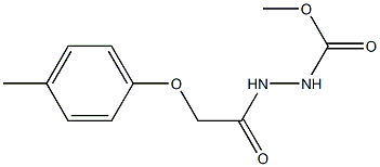 methyl 2-[2-(4-methylphenoxy)acetyl]-1-hydrazinecarboxylate 구조식 이미지