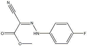 methyl 2-cyano-2-[(Z)-2-(4-fluorophenyl)hydrazono]acetate 구조식 이미지