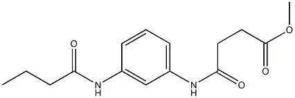 methyl 4-[3-(butyrylamino)anilino]-4-oxobutanoate Structure