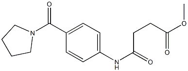 methyl 4-oxo-4-[4-(1-pyrrolidinylcarbonyl)anilino]butanoate Structure