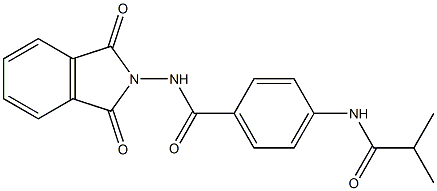 N-(1,3-dioxo-1,3-dihydro-2H-isoindol-2-yl)-4-(isobutyrylamino)benzamide Structure