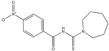 N-(1-azepanylcarbothioyl)-4-nitrobenzamide 구조식 이미지