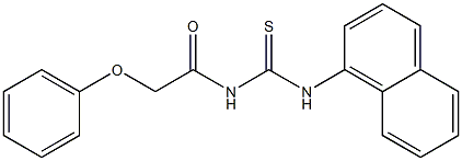 N-(1-naphthyl)-N'-(2-phenoxyacetyl)thiourea 구조식 이미지