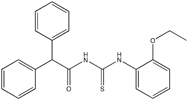 N-(2,2-diphenylacetyl)-N'-(2-ethoxyphenyl)thiourea 구조식 이미지