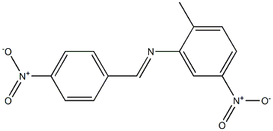 2-methyl-5-nitro-N-[(E)-(4-nitrophenyl)methylidene]aniline 구조식 이미지