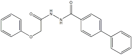 N'-(2-phenoxyacetyl)[1,1'-biphenyl]-4-carbohydrazide Structure