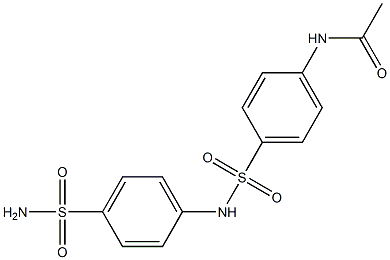 N-(4-{[4-(aminosulfonyl)anilino]sulfonyl}phenyl)acetamide 구조식 이미지