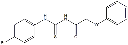 N-(4-bromophenyl)-N'-(2-phenoxyacetyl)thiourea 구조식 이미지