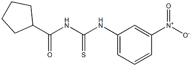 N-(cyclopentylcarbonyl)-N'-(3-nitrophenyl)thiourea Structure