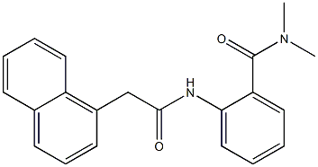 N,N-dimethyl-2-{[2-(1-naphthyl)acetyl]amino}benzamide 구조식 이미지