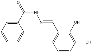 N'-[(E)-(2,3-dihydroxyphenyl)methylidene]benzohydrazide 구조식 이미지