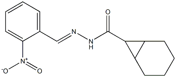 N'-[(E)-(2-nitrophenyl)methylidene]bicyclo[4.1.0]heptane-7-carbohydrazide 구조식 이미지