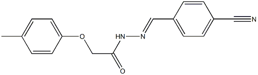 N'-[(E)-(4-cyanophenyl)methylidene]-2-(4-methylphenoxy)acetohydrazide Structure