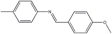 N-[(E)-(4-methoxyphenyl)methylidene]-N-(4-methylphenyl)amine Structure