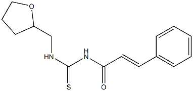 N-[(E)-3-phenyl-2-propenoyl]-N'-(tetrahydro-2-furanylmethyl)thiourea 구조식 이미지